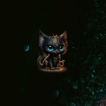 Set Roxy Katze - Canvas Taschenpanel